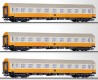 01603 Tillig Set of 3 Passenger cars StadteExpress. Set #2
